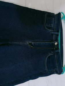 Dark Blue Denim wide leg pants