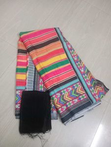 New Multi Colour Sequence Silk Saree