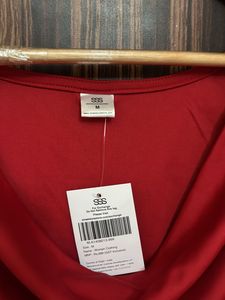 SSS Red  Cowl Neck Top