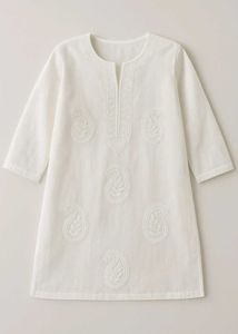 White Embroidered Kurta