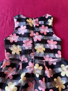 Floral Printed Cute Sleeveless Mini Dress