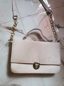 Cream Crossbody Bag
