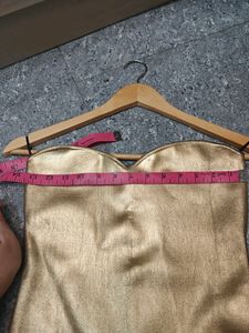 Zara Golden Tube Top