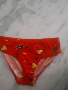 Cute Heart Print Briefs