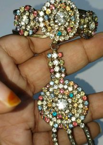 Braslate Bridal stone work fancy stichable