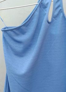 Blue One Shoulder Dress