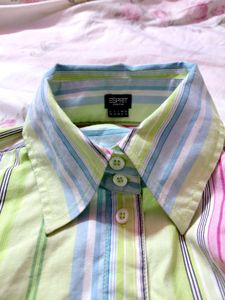 Striped Button-Down Shirt