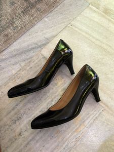 Cushioned Black Heels