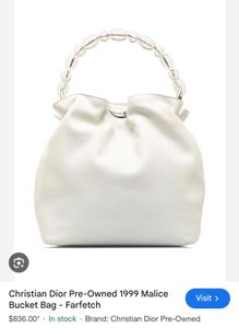 Vintage Dior Malice Suede Bag