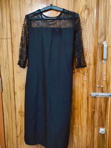 Elegant Black Lace Kurti