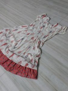 L Size Anarkali Kurtha
