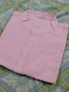 Pink Khadi Cotton Kurta Totally New