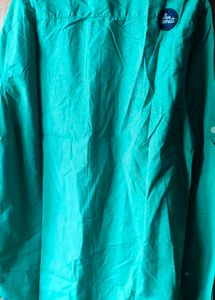 Teal Button-Down Shirt