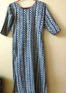 Straight Blue Kurta