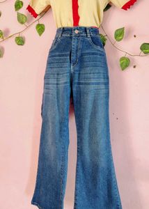 Women High Rise Bootcut Flared Denim Jeans ✨