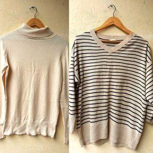 Two Korean High Neck And Sweater (Combo) (Women)