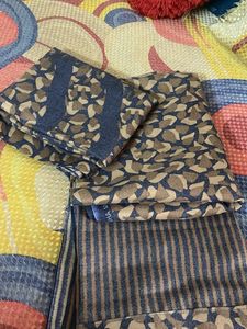 printed unstitch suit with woollen Shalu for woman