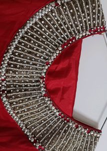 Bright Red Beautiful Anarkali Suit