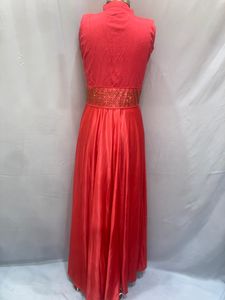 Coral Dress with Sequins