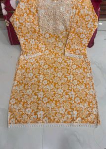 Floral Print Kurti Set