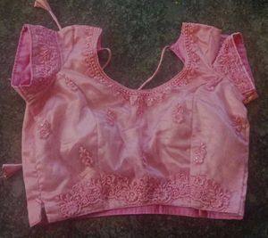 Neted Pink Lehenga Choli Set