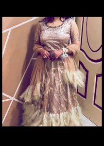 Feathered Lehenga Choli
