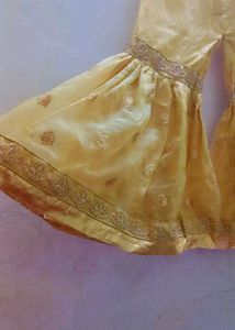 Golden Colour Gharara Set