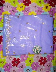 Beautiful Trendy Purple, Orange &amp; 2 Magenta Saree
