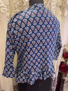 Printed Peplum Top