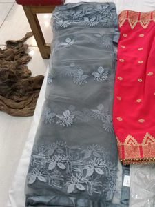 Grey Stoles And Dupatta