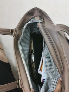 Peach Colour Hand Bag