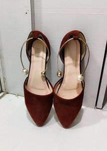 Cute Maroon Ballerinas
