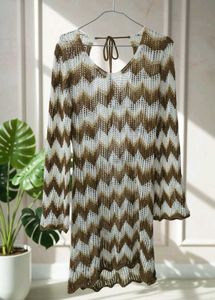 Chevron Knit Beach Dress