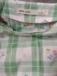 Floral Checkered Dress