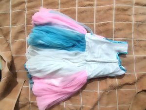 Pastel Color Block Party Dress