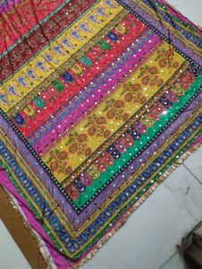 Full mirror work dupatta