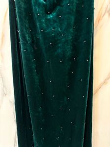 Gorgeous Green Gown Velvet