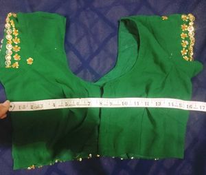 Heavy Stones Embroidered Saree With Blouse