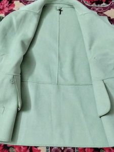Mint Green Double-Breasted Coat