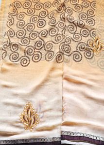 Gold Embroidered Saree