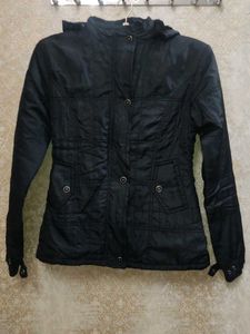 Black jacket With Woolen Layer Inside