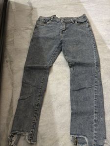 Gray Denim Jeans