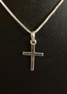 Original Silver Cross Necklace 20 Inch