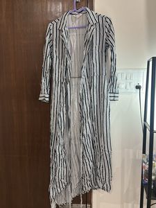 Black And White Striped Wrap Around