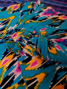 Colorful Abstract Print Skirt