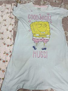 Assorted T-Shirt Nighty Bundle- Pack of 3