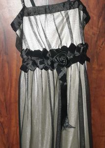 Elegant Black Dress with Shrug