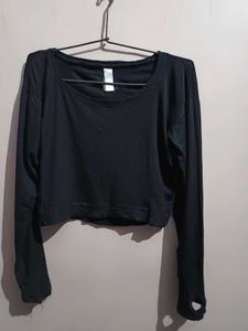 Women's Casual Black Top