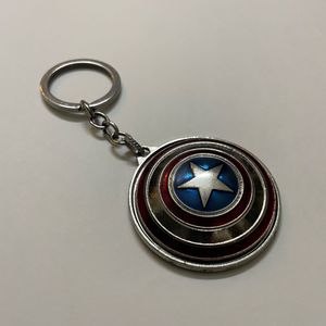 Captain America Shield Metal Spinner Keychain