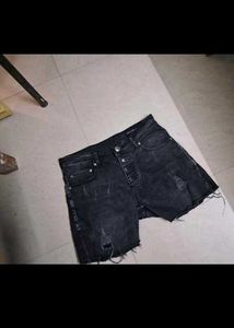 Black Denim Shorts